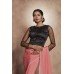 PINK READY MADE PARTY WEAR SAREE